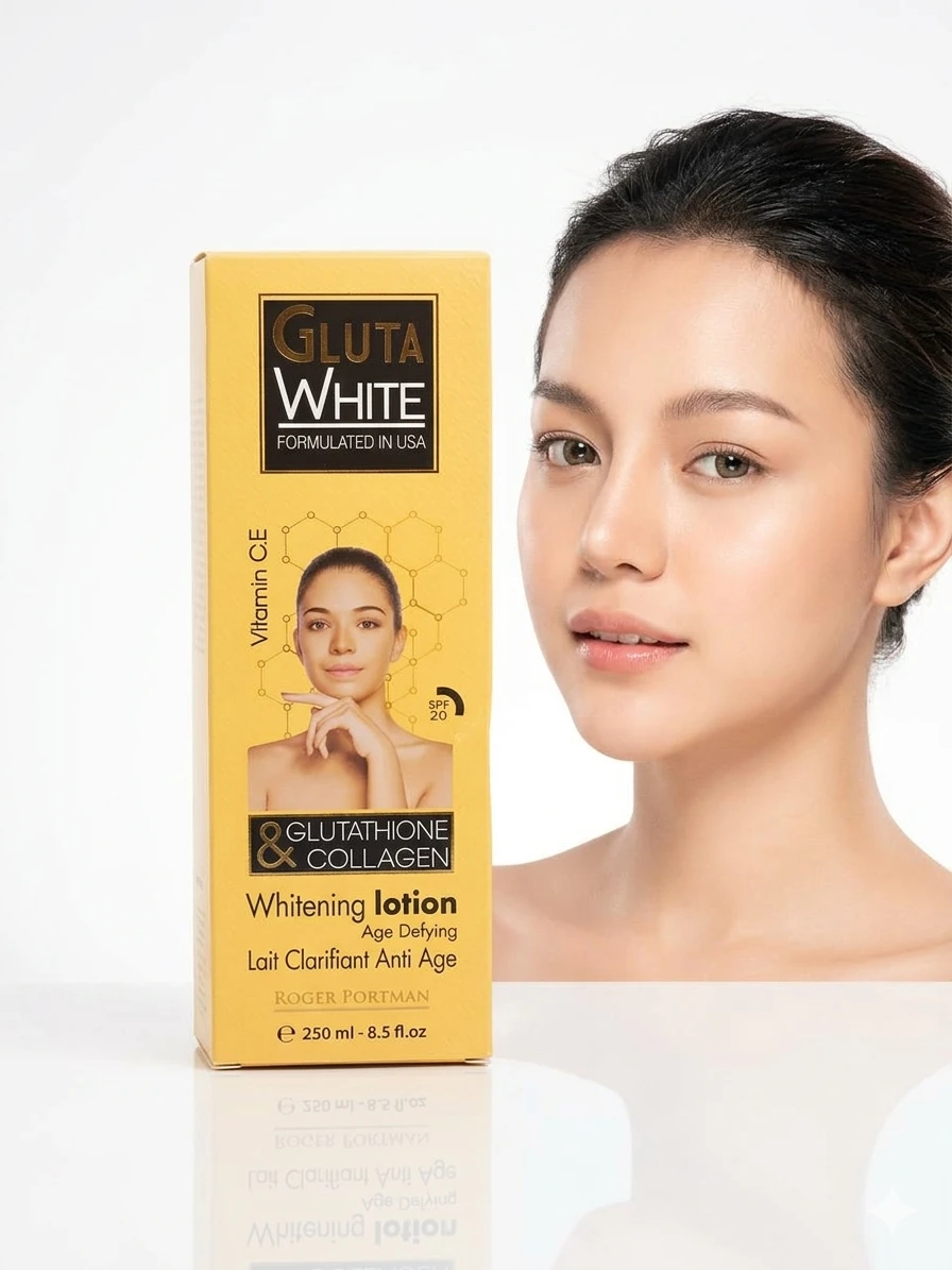 GLUTA WHITE lotion 250ML formulated in USA