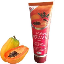 Nature power papaya whitening face wash
